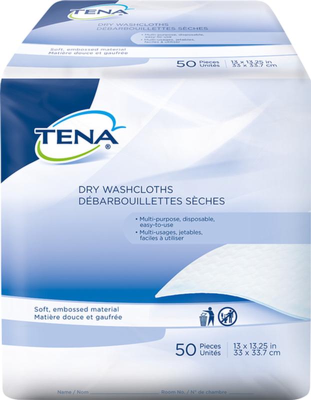 TENA Dry Washcloths (Pack of 600)