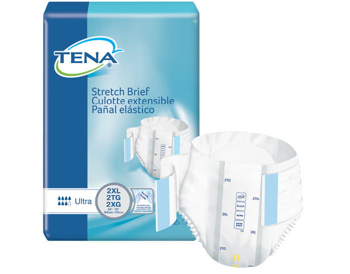 Tena® Stretch™ Ultra Incontinence Brief, Ultra Absorbency, 2X-Large