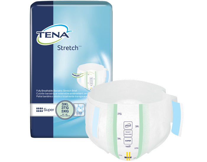 Tena® Stretch™ Super Bariatric Incontinence Brief, Super Absorbency, 3X-Large