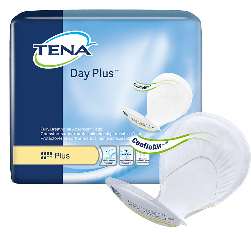 Serviette Tena® Day Plus 2 pièces pour incontinence abondante, absorption maximale