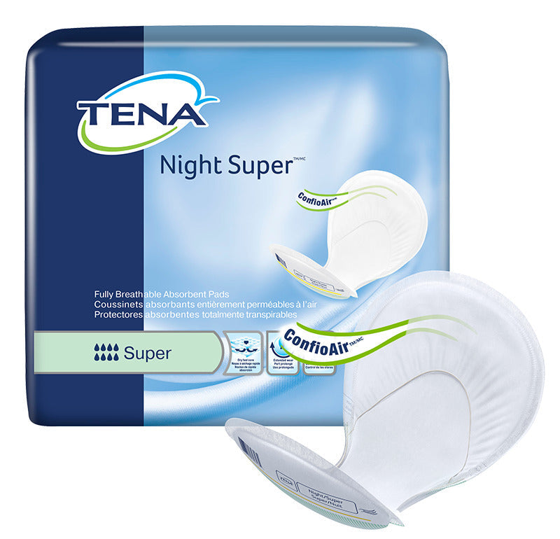 Serviette Tena® Night Super 2 pièces pour incontinence abondante, absorption ultime