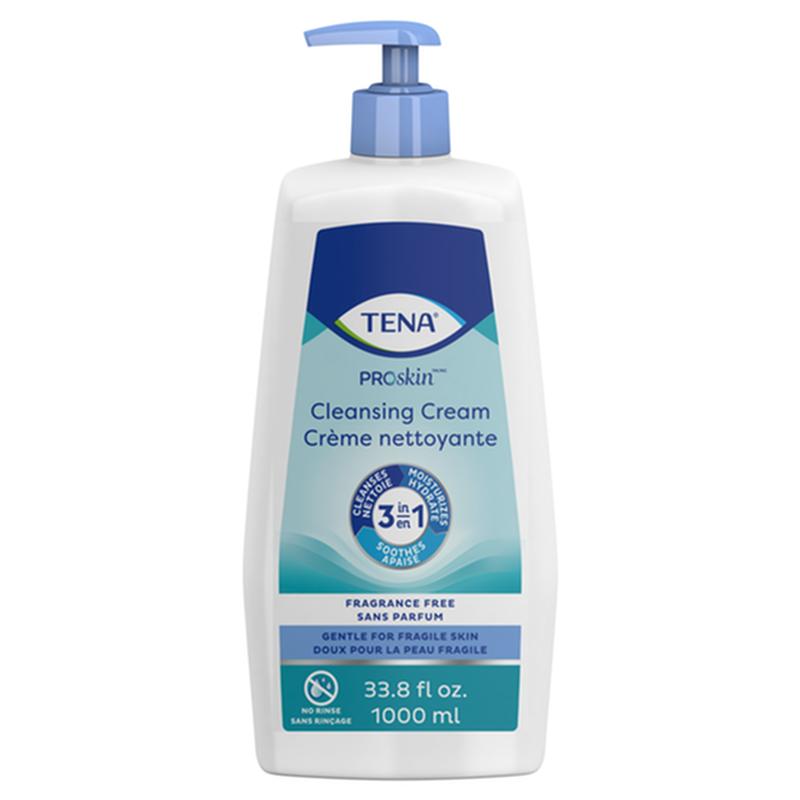 Crema limpiadora Tena® Proskin™ - Sin fragancia, 33,8 onzas líquidas