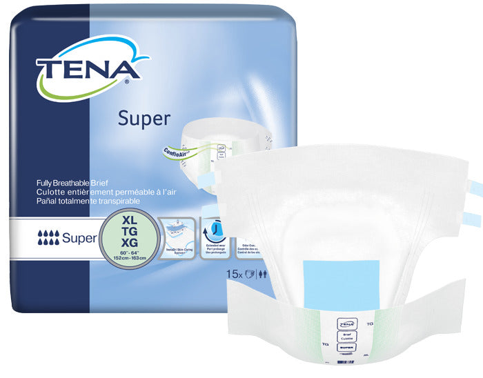 Tena® Super Incontinence Brief, Super Absorbency, X-Large