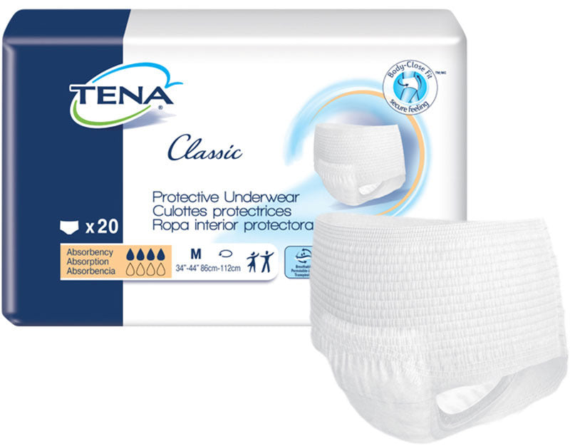 Tena® Classic Protective Incontinence Underwear, Moderate Absorbency, Medium