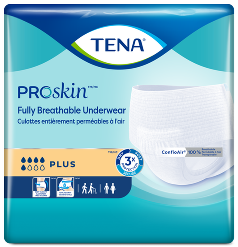 Ropa interior protectora para incontinencia Tena® Plus, capacidad de absorción extra, mediana