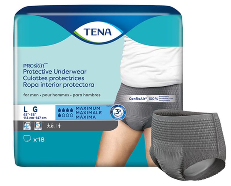 Ropa interior protectora para incontinencia Tena® Proskin™ para hombres, máxima absorción, talla grande