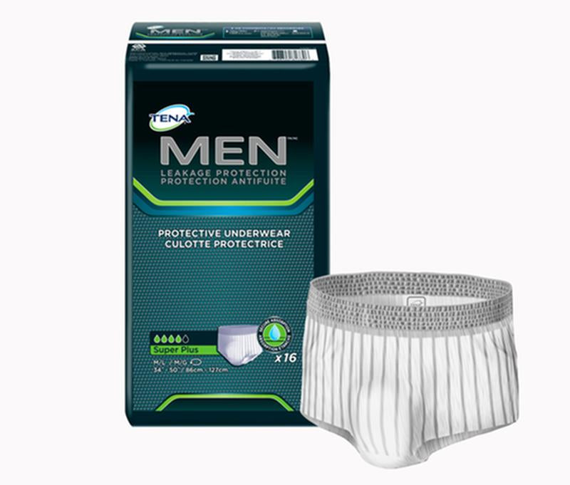 Ropa interior protectora para incontinencia Tena® Men™, súper absorbente, tamaño mediano/grande