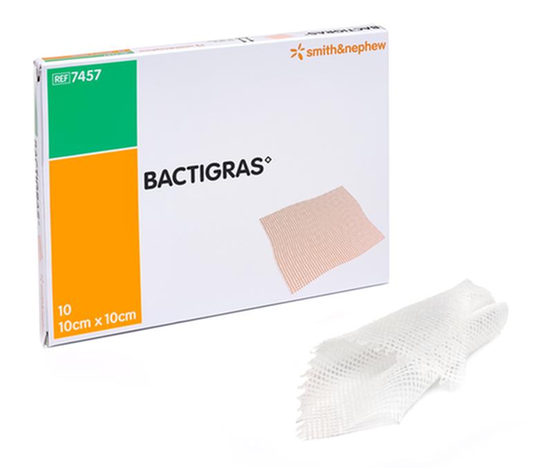 Pansement Bactigras Total Antiseptique Bx/50 Chlorhexidine 10 X 10Cm