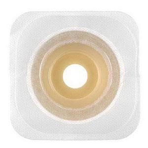 Barrera cutánea convexa Durahesive® Esteem Synergy®, 10 cm x 10 cm (4 x 4 pulgadas), color blanco, abertura de estoma moldeable de 13 mm a 22 mm (1/2 a 7/8 pulgadas), caja de 10