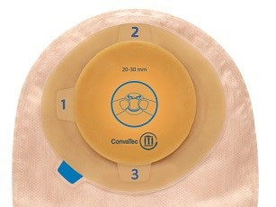 Barrera cutánea Stomahesive® de una pieza Esteem®+, abertura de estoma moldeable de 13/16" a 1-3/16" (20 mm a 30 mm), bolsa cerrada, opaca con ventana de fácil visualización de 8" (20,3 cm) - Caja de 30