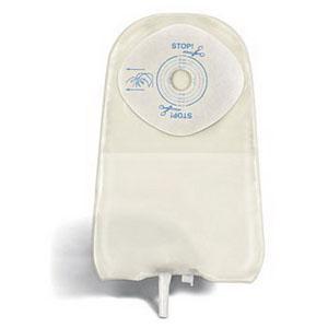 Barrera cutánea Stomahesive® de una pieza Activelife®, abertura de estoma recortable a medida de 3/4" a 2-1/2" (19 mm a 64 mm), bolsa de urostomía, transparente de 9" (23 cm), grifo flexible - Caja de 10