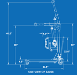 BestStand SA228/SA228H Plataforma elevadora de pie - Canadá