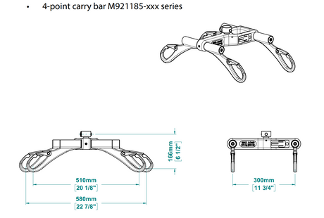 Carry Bar 4 Hooks