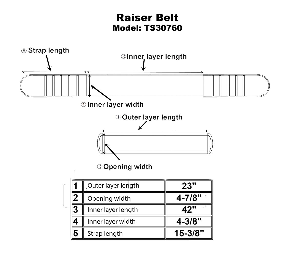 BestCare - Assist Raiser Belt - TS30760