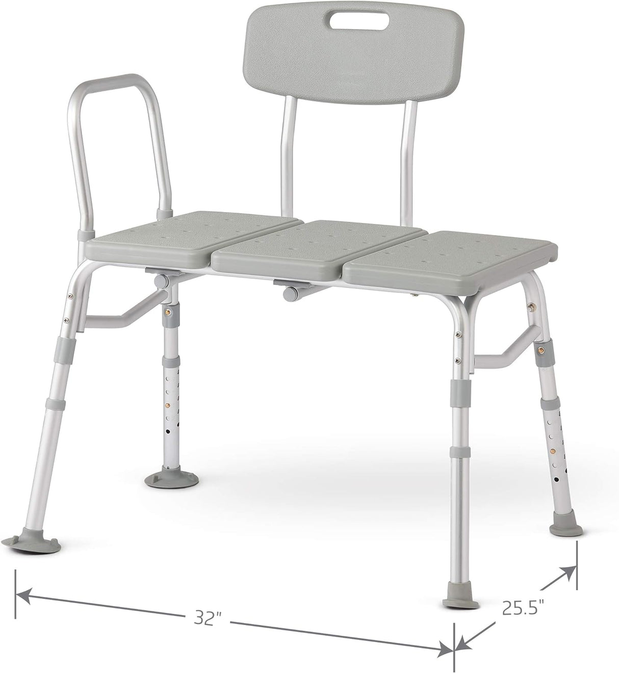 Banc de bain de transfert avec support dorsal