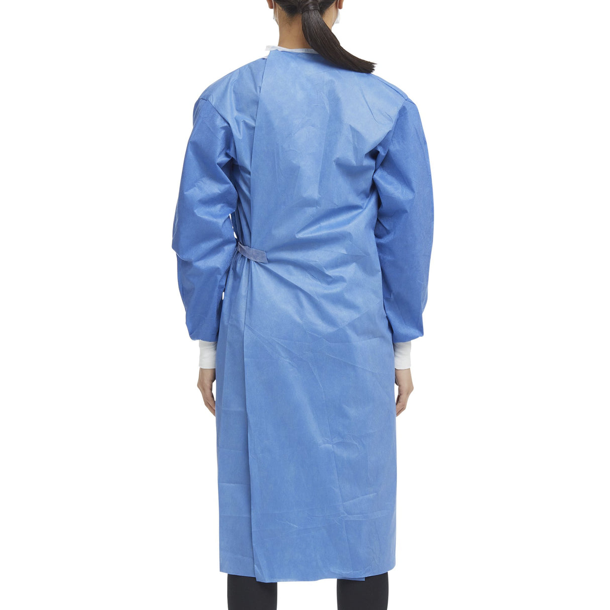 Non-Reinforced Surgical Gown with Towel Astound Small / Medium Blue Sterile AAMI Level 3 Disposable