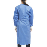 Non-Reinforced Surgical Gown with Towel Astound Small / Medium Blue Sterile AAMI Level 3 Disposable