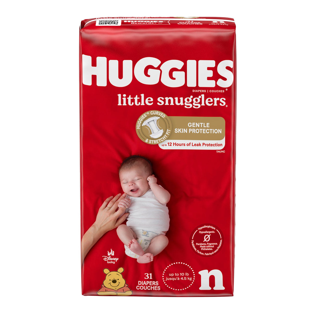 Unisex Baby Diaper Huggies Little Snugglers Newborn Disposable Heavy Absorbency