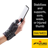 Thumb Stabilizer 3M Futuro Deluxe Adult Small / Medium Lacing System Left or Right Hand Black