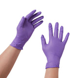Exam Glove Purple Nitrile X-Small NonSterile Nitrile Standard Cuff Length Textured Fingertips Purple Chemo Tested