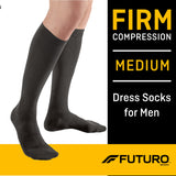 Compression Socks 3M Futuro Knee High Medium Black Closed Toe