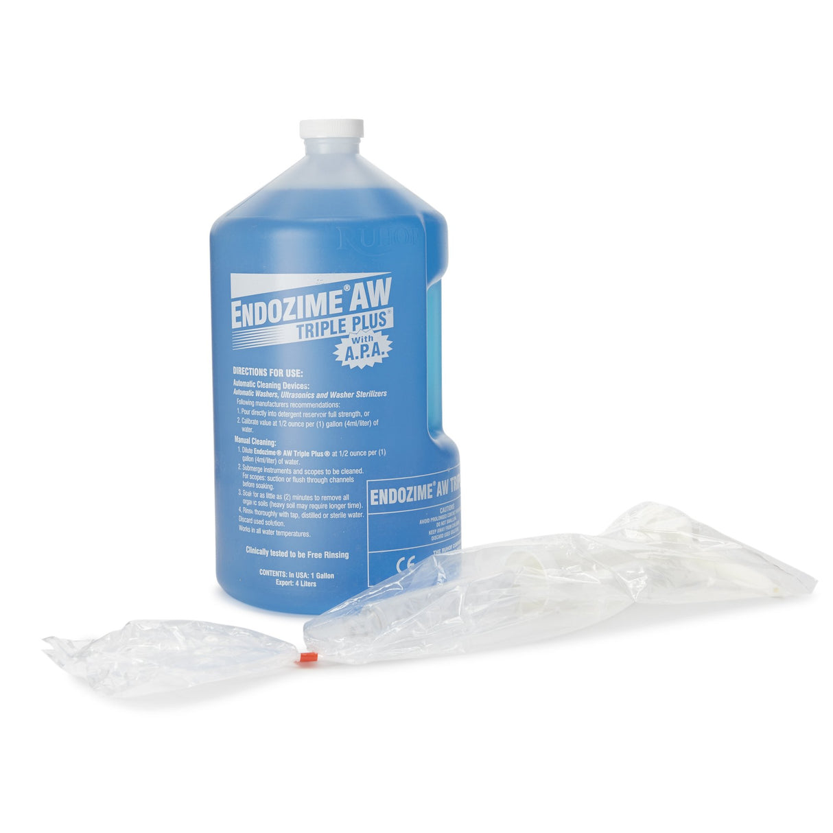 Multi-Enzymatic Instrument Detergent Endozime AW Triple Plus with APA Liquid 1 gal. Jug Tropical Scent
