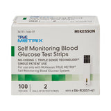Blood Glucose Test Strips McKesson TRUE METRIX 100 Strips per Pack