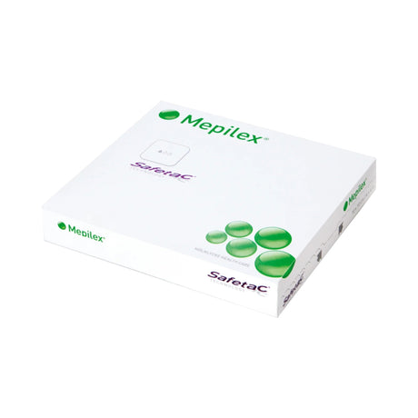Foam Dressing Mepilex Border Flex 3 X 3 Inch With Border Film Backing Silicone Adhesive Square Sterile