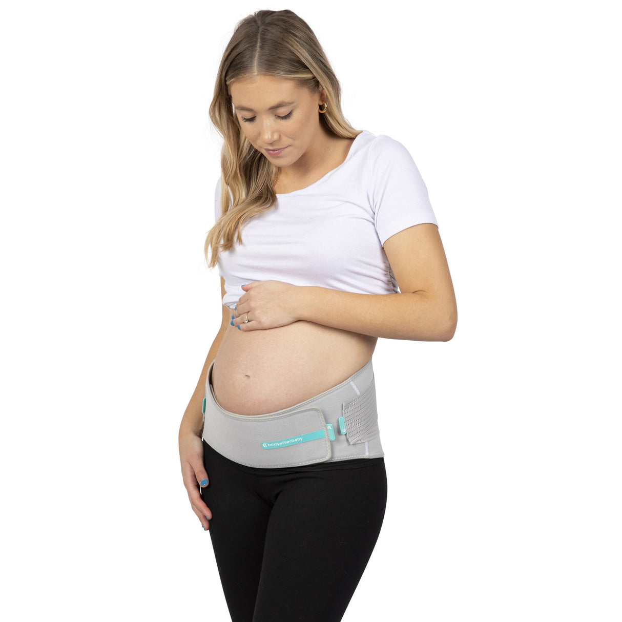 Maternity Support Belt NINER Premium Medium Hook and Loop Closure 32 to 40 Inch Under Belly Circumference / 4 to 8 Pre-Pregnancy Pant Size Adult