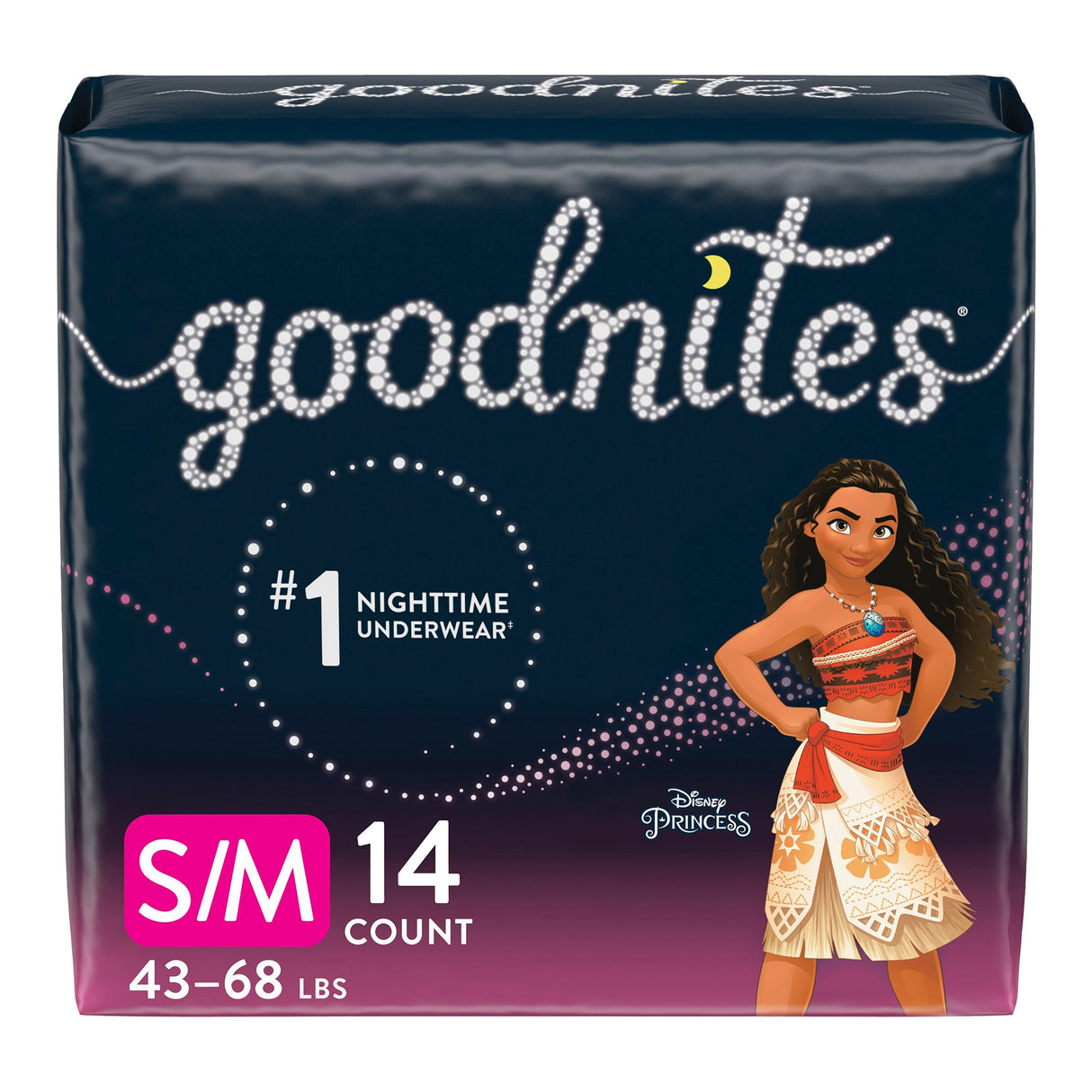 Female Youth Absorbent Underwear GoodNites Pull On with Tear Away Seams Small / Medium Disposable Heavy Absorbency