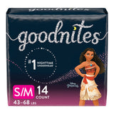 Female Youth Absorbent Underwear GoodNites Pull On with Tear Away Seams Small / Medium Disposable Heavy Absorbency