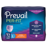 Female Adult Absorbent Underwear Prevail Per-Fit Pull On with Tear Away Seams Large Disposable Moderate Absorbency