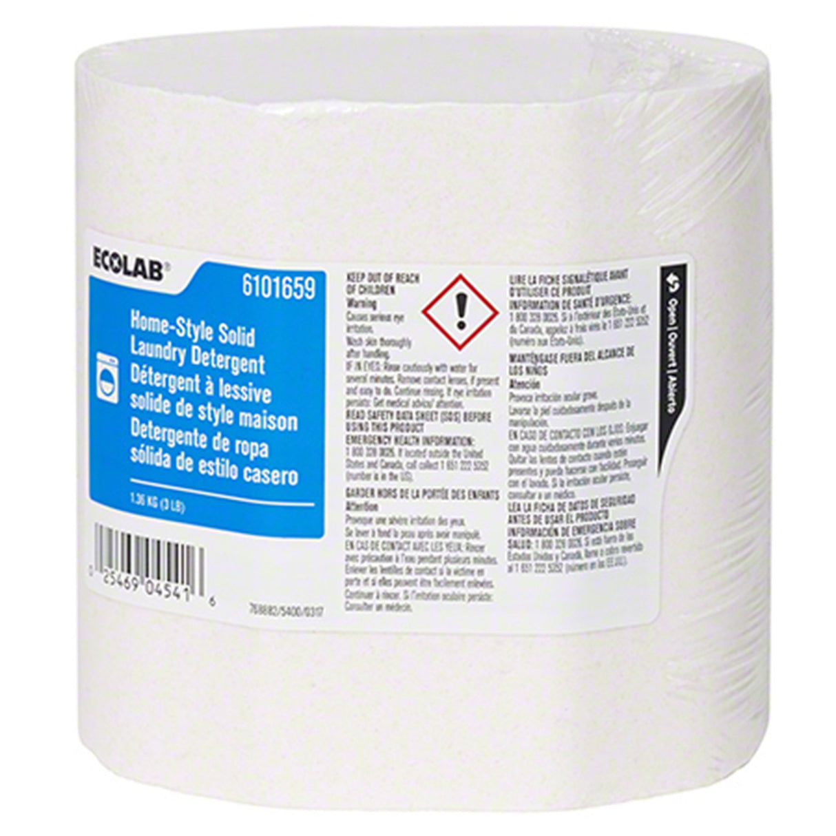 Laundry Detergent Ecolab Home-Style 3 lbs. Dispenser Refill Pack Solid Scented