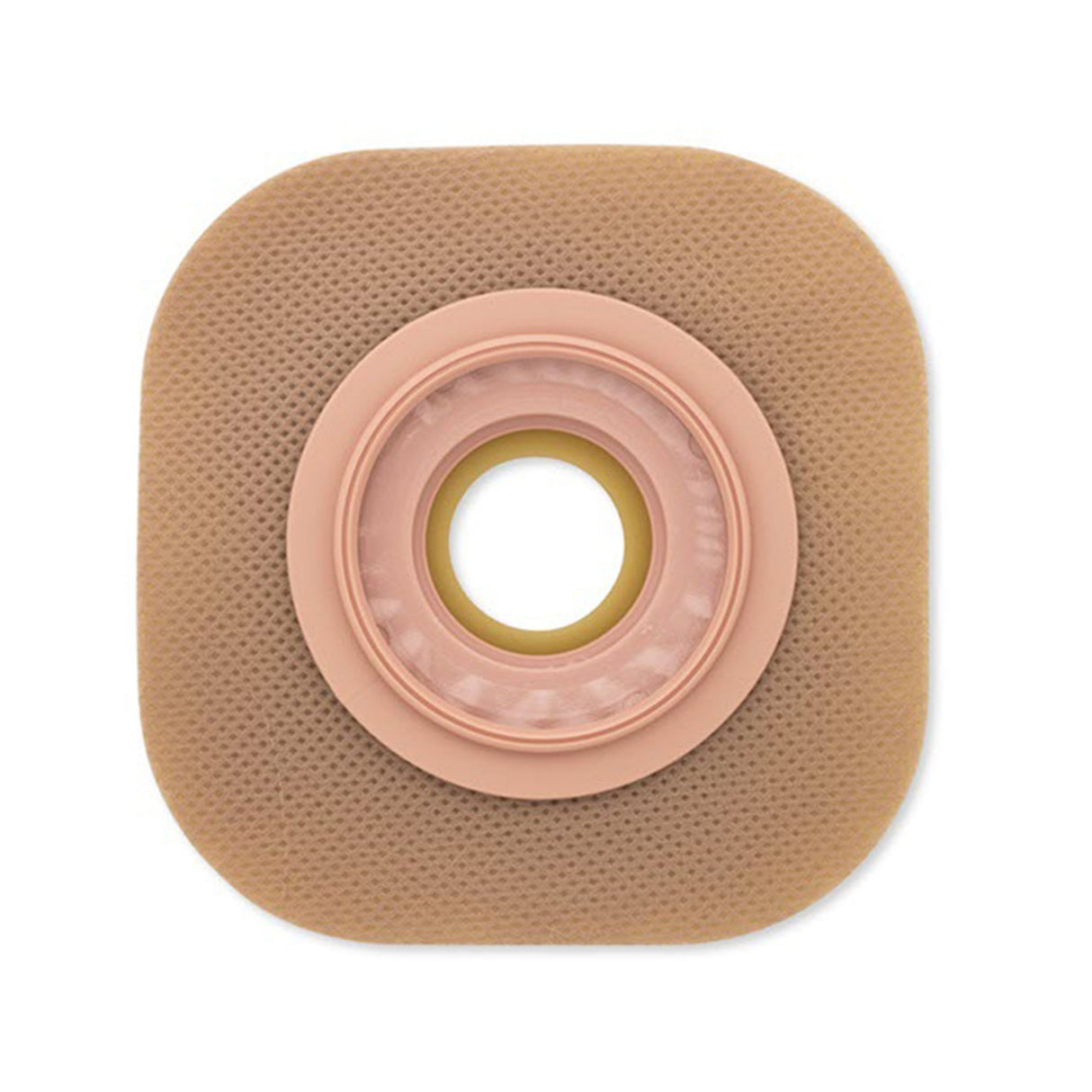 Ostomy Barrier New Image Trim to Fit, Standard Wear Adhesive Tape Borders 70 mm Flange Blue Code System Flexwear Up to 2 Inch Opening 5 X 5 Inch