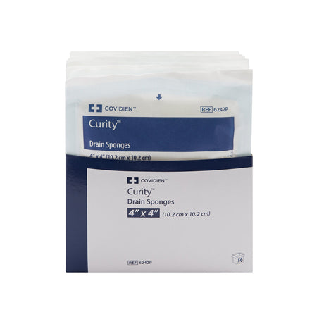 Drain Sponge Curity Nonwoven 4 X 4 Inch Sterile