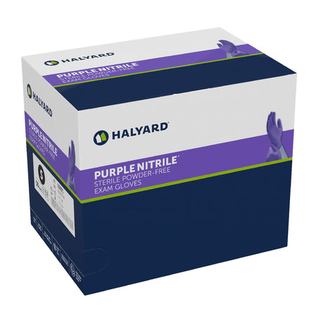 Exam Glove Purple Nitrile Small Sterile Pair Nitrile Standard Cuff Length Textured Fingertips Purple Not Rated