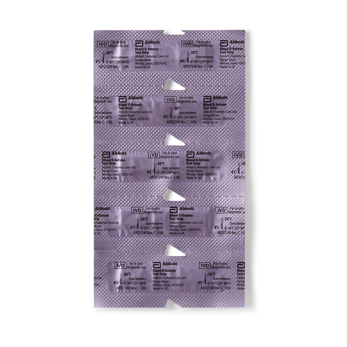 Blood Glucose and Ketone Test Strips Precision Xtra 10 Strips per Pack