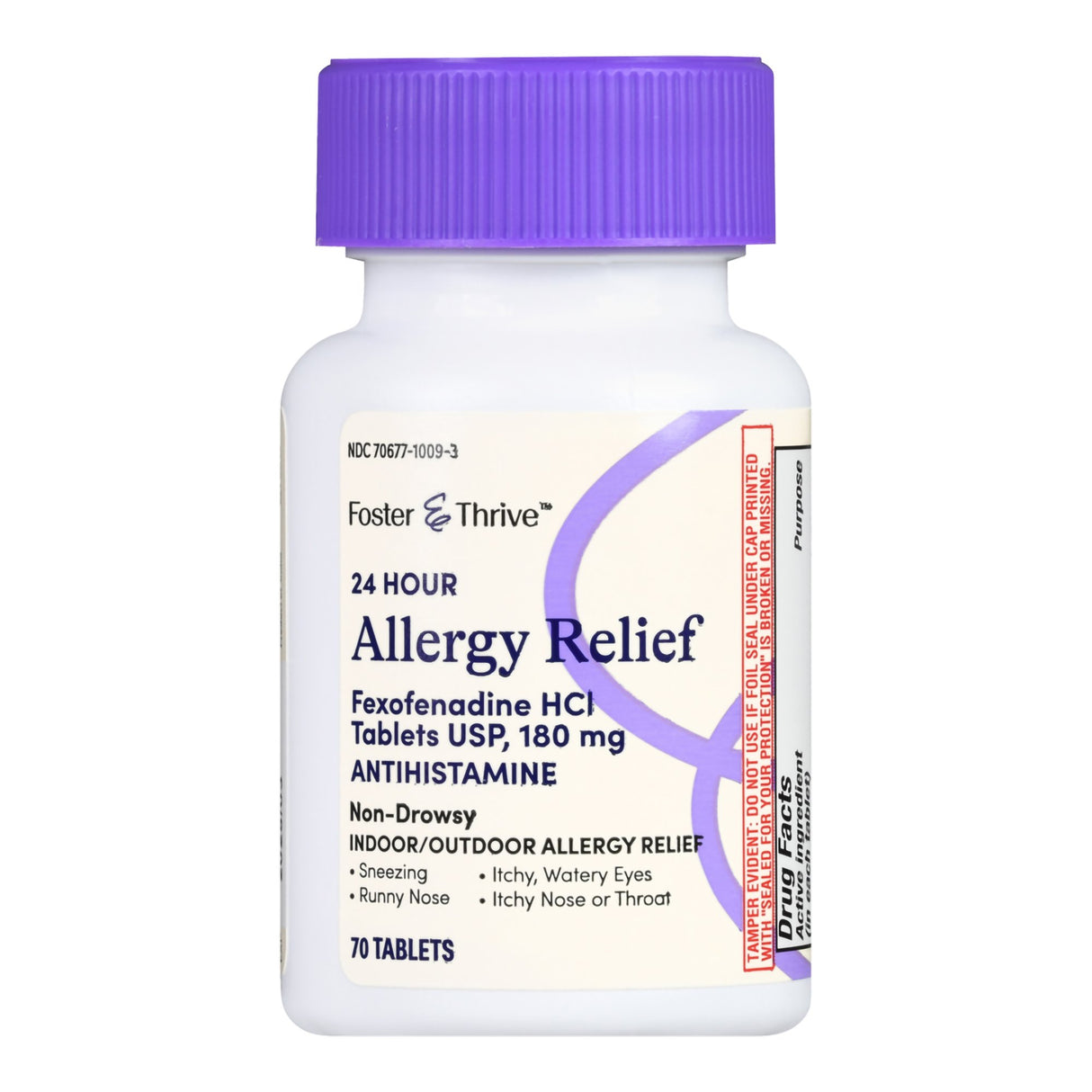 Allergy Relief Foster & Thrive 180 mg Strength Tablet 70 per Bottle