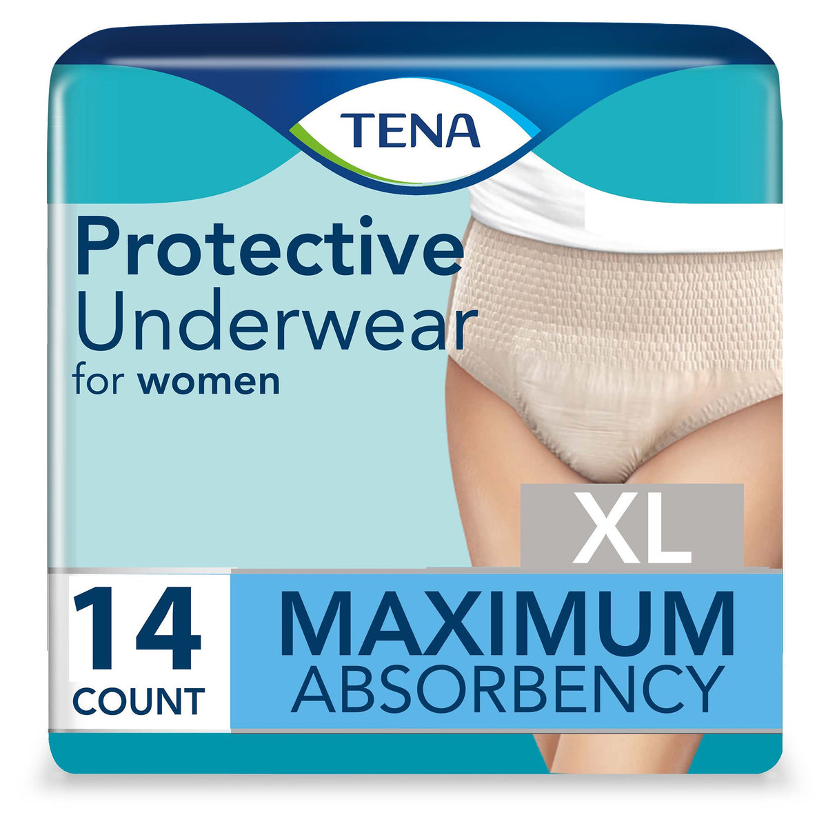 Female Adult Absorbent Underwear TENA ProSkin Protective Pull On with Tear Away Seams X-Large Disposable Moderate Absorbency