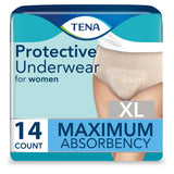 Female Adult Absorbent Underwear TENA ProSkin Protective Pull On with Tear Away Seams X-Large Disposable Moderate Absorbency