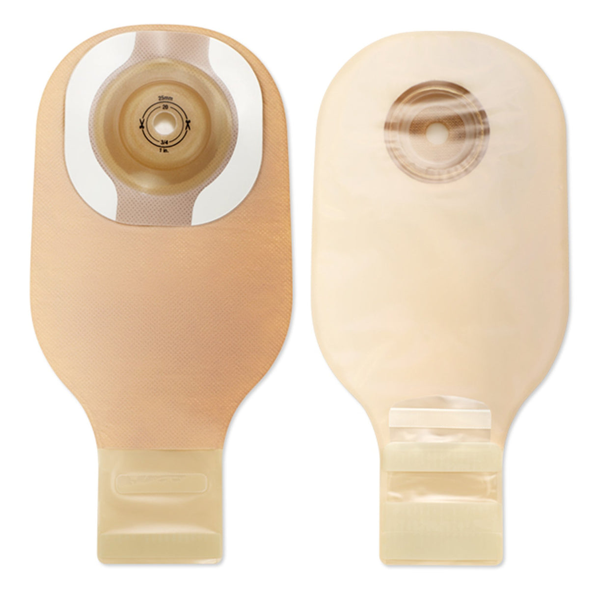 Ostomy Pouch Hollister One-Piece System 12 Inch Length Convex, Trim to Fit Up to 2 Inch Stoma Drainable