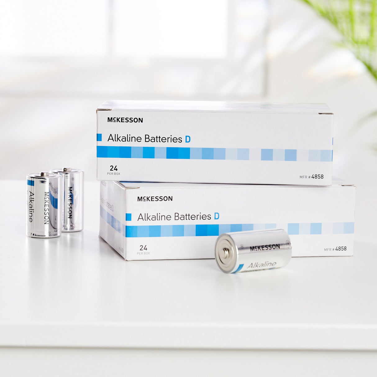 Alkaline Battery McKesson D Cell 1.5V Disposable 24 Pack