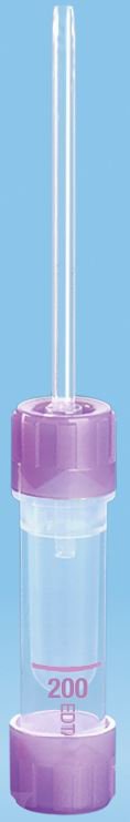 Microvette 200 Capillary Blood Collection Tube K3 EDTA Additive 200 L Screw Cap Polypropylene Tube