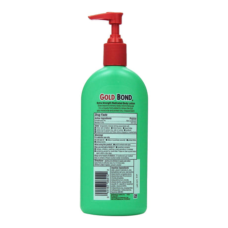 Hand and Body Moisturizer Gold Bond Extra Strength Medicated 14 oz. Pump Bottle Scented Lotion