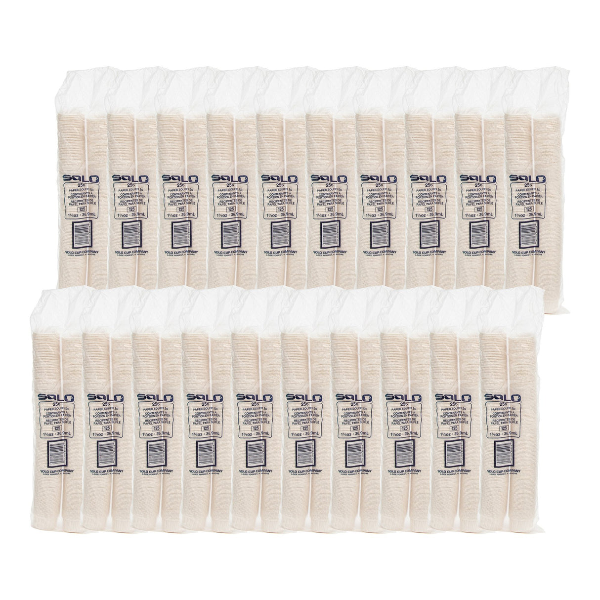 Souffle Cup Solo 1.25 oz. White Paper Disposable