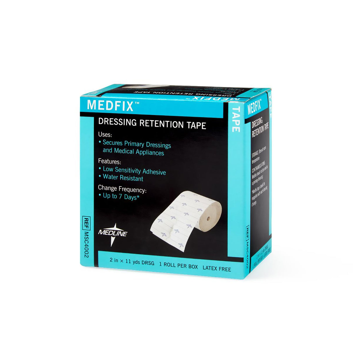 Water Resistant Dressing Retention Tape with Liner MedFix White 2 Inch X 11 Yard Nonwoven NonSterile