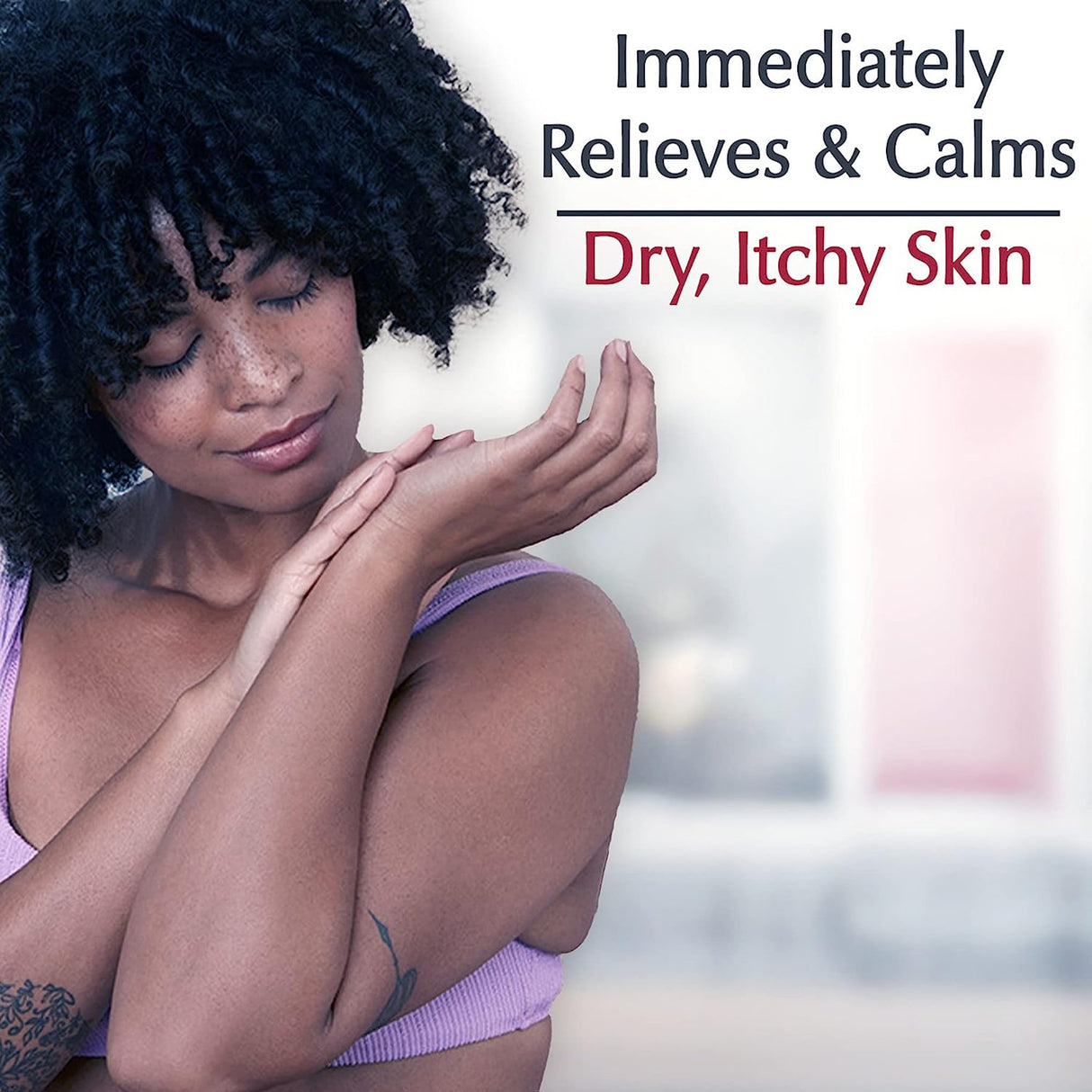Hand and Body Moisturizer Eucerin Itch Relief Intensive Calming Lotion 8.4 oz. Bottle Unscented Lotion