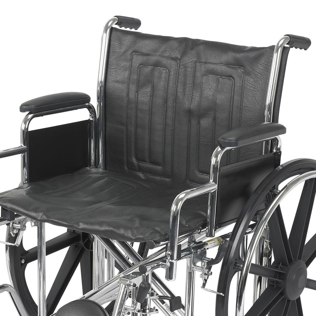 Bariatric Wheelchair McKesson Dual Axle Desk Length Arm Swing-Away Elevating Legrest Black Upholstery 22 Inch Seat Width Adult 450 lbs. Weight Capacity