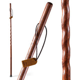 Walking Stick Brazos Twisted Trekker Wood 55 Inch Height Red Oak