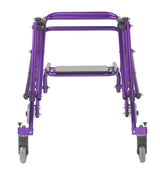 Déambulateur postérieur léger Nimbo 2G avec siège, taille M, violet sorcier